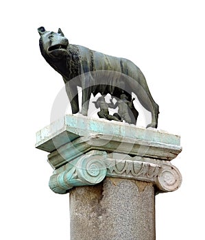 Famous statue of the she-wolf in Rome