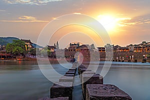 Famous stepping stones in Fenghuang