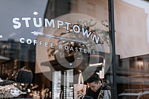 The famous Stumptown Coffee Roasters in downtown Portland