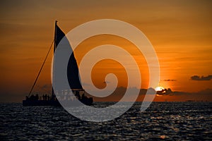 Famous sunset at Key West, FL