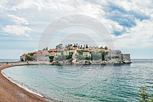 Famous Sveti Stefan island