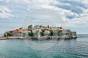 Famous Sveti Stefan island