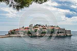 Famous Sveti Stefan island