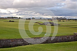 The famous Swilcan bridge on St Andrews Old Course