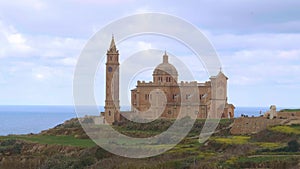 Famous Ta Pinu Shrine - a popular church on the Island of Gozo