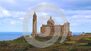 Famous Ta Pinu Shrine - a popular church on the Island of Gozo