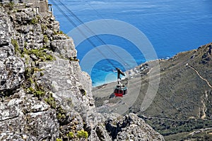 Cape town table mountain cable car summit