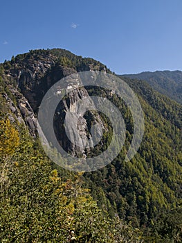 The famous Taktshang monastery in Paro, Bhutan photo