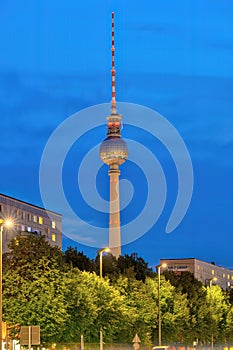 The famous Television Tower of Berlin