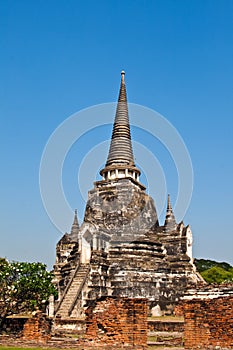 Famous temple area Wat Phra Si Sanphet