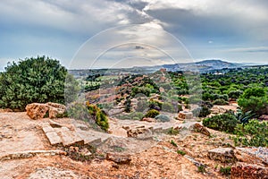 The famous Temple of Concordia in the Valley of Temples near Agrigento