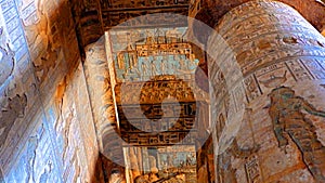 The famous temple of the goddess Hathor in Dendera, Egypt