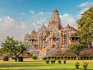 Famous temples of Khajuraho