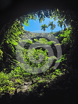 The famous To Sua Ocean Trench in Samoa, Pacific