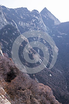 The famous tourist attractions in Shaanxi province Chinese, Huashan mountain.