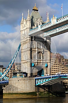 Famous Tower Bridge, London, UK