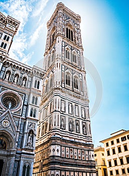 Famous tower in Florence Campanile di Giotto