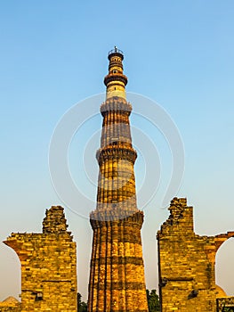Famous tower of Qutb Minar
