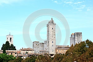 The famous towers of San Gimignano in Italy