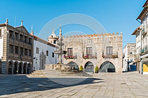 Famous Town Hall at the Praca da Republica in Viana do Castelo,