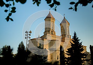 Famous Trei Ierarhi Church in Iasi, Romania