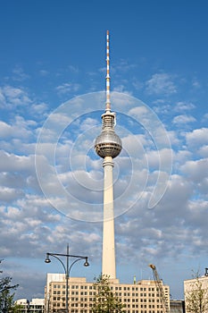 The famous TV Tower at the Alexanderplatz