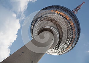 Famous TV Tower located on the Alexanderplatz in Berlin