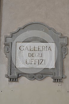 The famous Uffizi Gallery