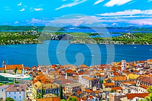 Famous UNESCO Heritage Sibenik, Croatia.