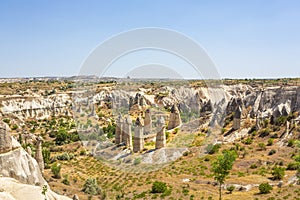 The famous Valley of Love, Ask Vadisi, in Goreme, Cappadocia