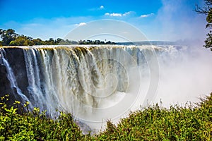 The famous Victoria Falls