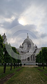 Famous Victoria memorial, Kolkata, West Bengal, India