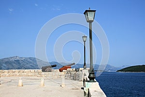 Famous view  in Korcula, Croatia