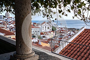 Lisbon city by day in Portugal photo