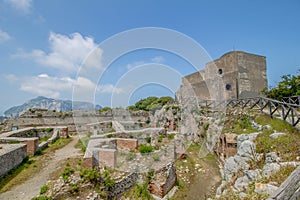 The famous Villa Jovis on the island of Capri, Italy