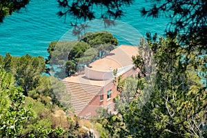 The famous Villa Malaparte on the island of Capri, Italy