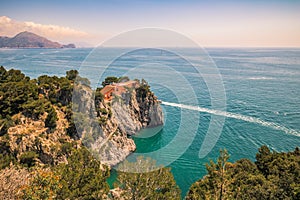 The famous Villa Malaparte on the island of Capri, Italy