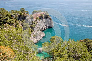 The famous Villa Malaparte on the island of Capri, Italy
