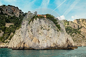 The famous Villa Malaparte on the island of Capri, Italy