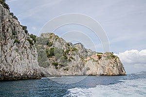 The famous Villa Malaparte on the island of Capri, Italy