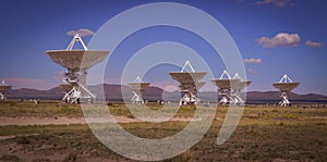 The famous VLA Very Large Array near Socorro New Mexico photo