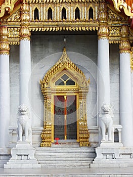 Famous Wat Benjamaborphit (Marble Temple) in Bangkok, Thailand