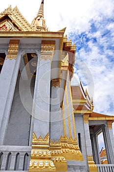 Famous Wat Traimit, Buddhist temple.