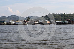 Famous Water Village in Brunei Borneo