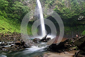 Famous waterfall La Fortuna