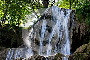 Famous Waterfall in Lucky Spa Village, Slovakia