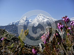 Famous Watzmann mountain, Bavaria, Germany