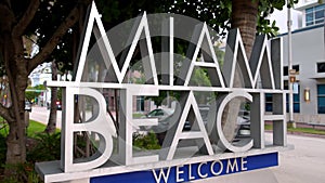 Famous Welcome to Miami Beach sign