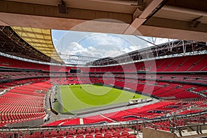 The famous Wembley Stadium in London