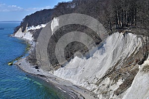 Famous white cliffs Rugen